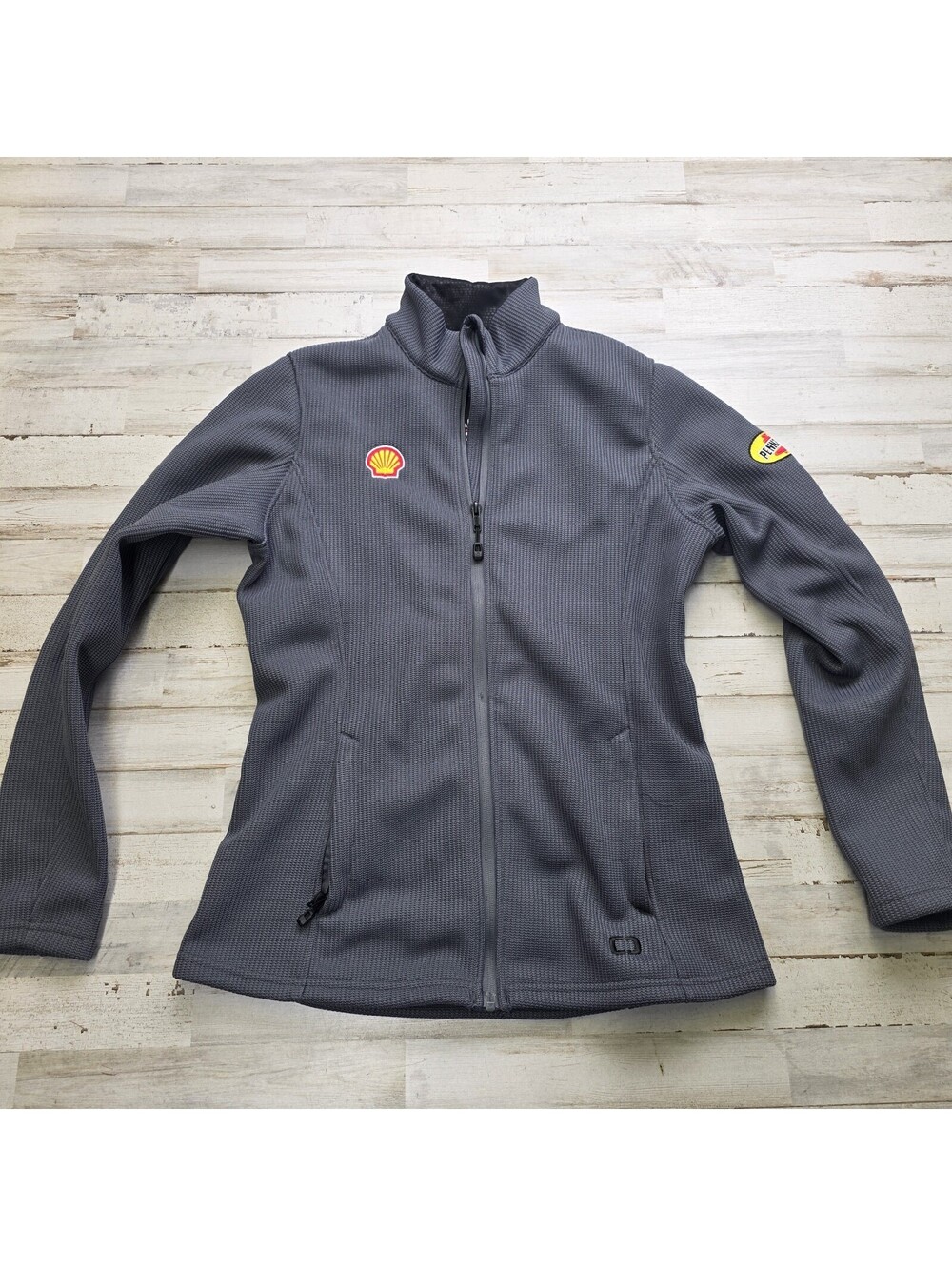 Ogio Pennzoil Shell Racing Team Penske Gray Women's MED Full Zip Jacket
